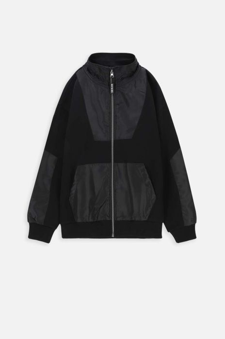 Дитяча кофта Coccodrillo колір чорний однотонна (3557588)