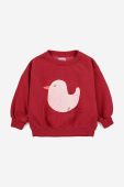 Дитяча бавовняна кофта Bobo Choses колір червоний з принтом