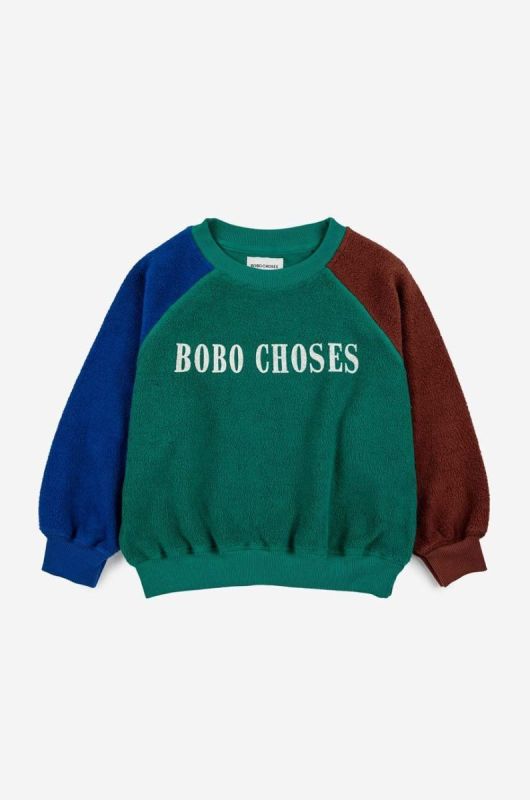 Дитяча бавовняна кофта Bobo Choses з аплікацією колір барвистий фото 2
