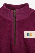 Дитяча бавовняна кофта Bobo Choses колір фіолетовий однотонна