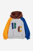 Дитяча бавовняна кофта Bobo Choses з капюшоном з принтом колір барвистий