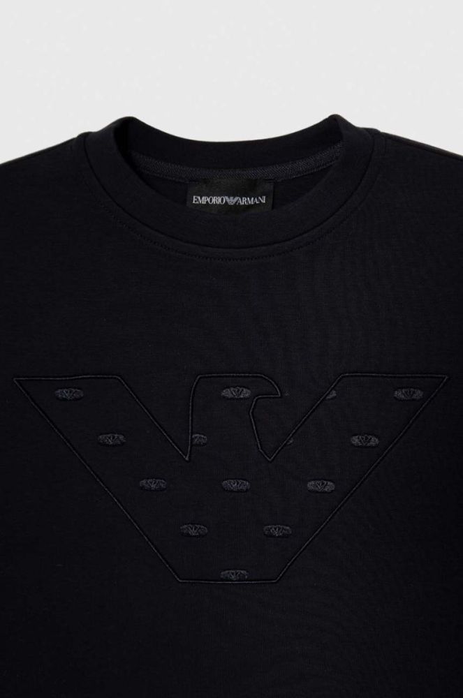 Дитяча кофта Emporio Armani колір синій з аплікацією (3461805) фото 3