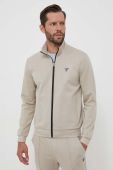 Кофта Guess чоловіча колір бежевий однотонна (3334945)