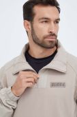 Кофта Guess чоловіча колір бежевий однотонна (3461823)
