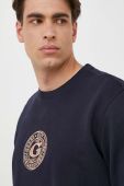 Бавовняна кофта Guess чоловіча колір синій з аплікацією (3312915)