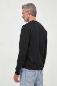 Кофта Guess чоловіча колір чорний з аплікацією (3334953)