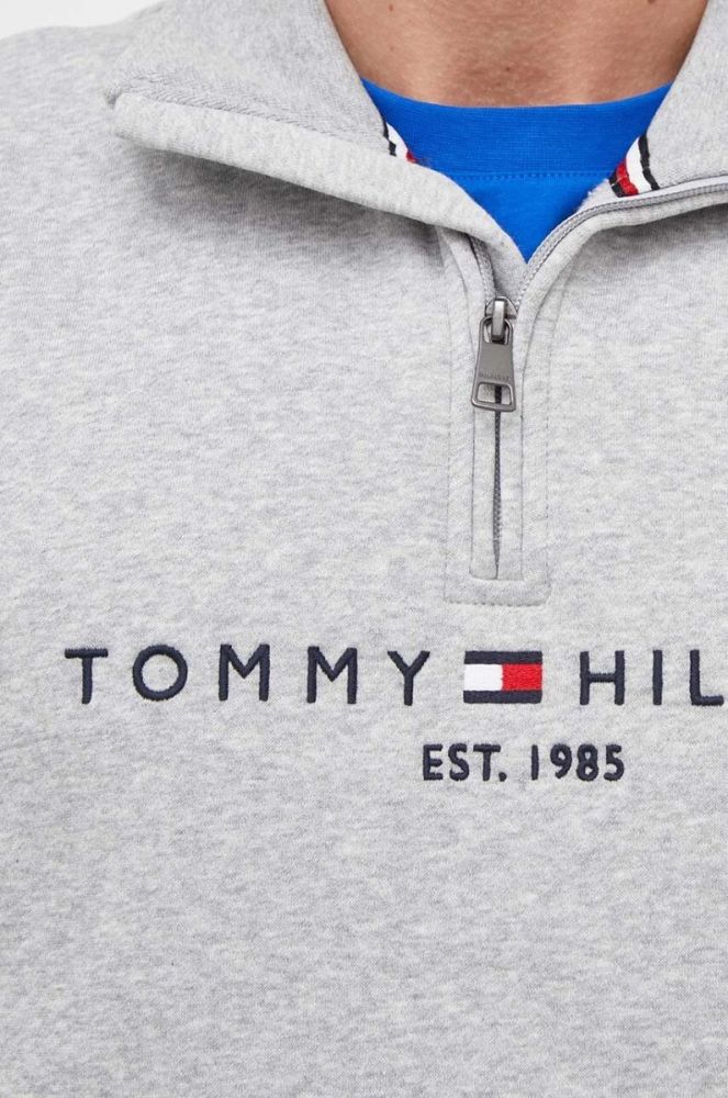 Кофта Tommy Hilfiger чоловіча колір сірий з принтом (3296511) фото 5