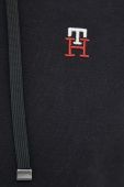 Кофта Tommy Hilfiger чоловіча колір чорний з капюшоном з аплікацією (3256941)