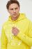 Бавовняна кофта Tommy Hilfiger чоловіча колір жовтий з капюшоном з принтом