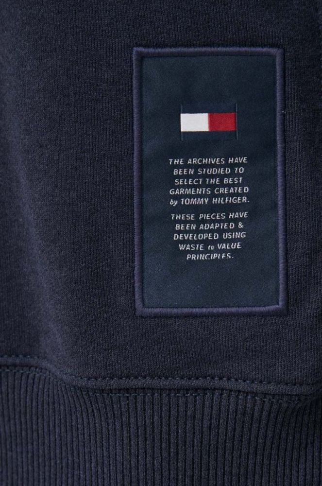 Кофта Tommy Hilfiger чоловіча колір синій з аплікацією (3372518) фото 5