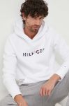 Кофта Tommy Hilfiger чоловіча колір білий з капюшоном візерунок