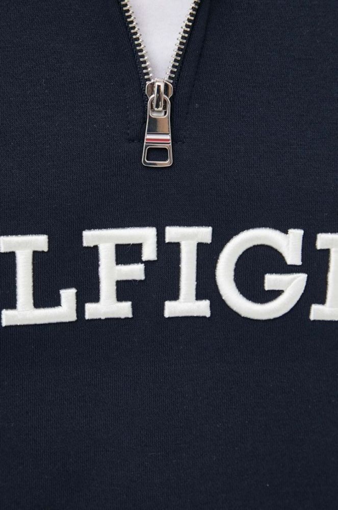 Кофта Tommy Hilfiger чоловіча колір синій з аплікацією (3259736) фото 5