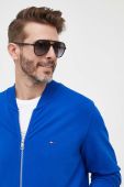 Кофта Tommy Hilfiger чоловіча  однотонна колір блакитний (3272144)