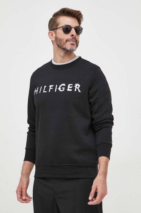 Кофта Tommy Hilfiger чоловіча колір чорний з принтом (3278435)