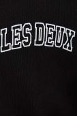 Бавовняна кофта Les Deux Blake чоловіча колір чорний з принтом