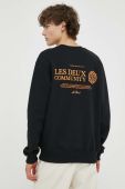 Кофта Les Deux чоловіча колір чорний з принтом