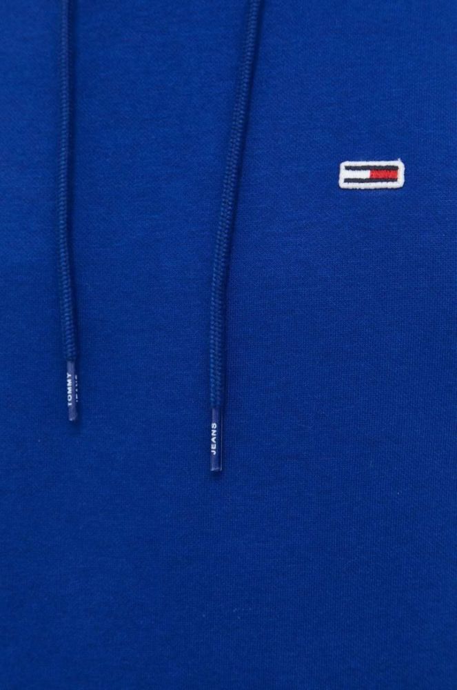 Кофта Tommy Jeans чоловіча колір синій з капюшоном однотонна (3283978) фото 5