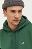 Кофта Tommy Jeans чоловіча колір зелений з капюшоном однотонна (3283988)