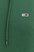 Кофта Tommy Jeans чоловіча колір зелений з капюшоном однотонна (3283988)