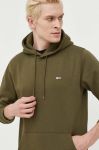 Кофта Tommy Jeans чоловіча колір зелений з капюшоном однотонна (3532797)