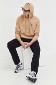 Бавовняна кофта Tommy Jeans чоловіча колір бежевий з капюшоном з аплікацією (3517533)