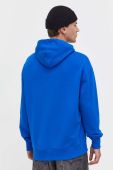 Бавовняна кофта Tommy Jeans чоловіча з капюшоном з аплікацією колір блакитний (3536800)