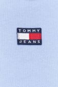Бавовняна кофта Tommy Jeans чоловіча  однотонна колір блакитний (3281758)