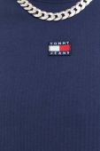 Бавовняна кофта Tommy Jeans чоловіча колір синій однотонна