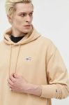 Кофта Tommy Jeans чоловіча колір бежевий з капюшоном однотонна (3284003)