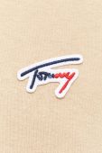 Кофта Tommy Jeans чоловіча колір бежевий з капюшоном однотонна (3284003)