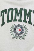 Бавовняна кофта Tommy Jeans чоловіча колір сірий з аплікацією