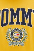 Бавовняна кофта Tommy Jeans чоловіча колір жовтий з аплікацією