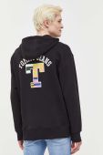 Кофта Tommy Jeans чоловіча колір чорний з капюшоном з аплікацією (3284043)