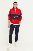 Кофта Tommy Jeans чоловіча колір червоний візерунок