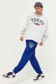 Бавовняна кофта Tommy Jeans чоловіча колір сірий меланж (3324613)