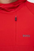 Кофта Boss Green BOSS GREEN чоловіча колір червоний з капюшоном візерунок