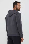 Кофта Boss Green BOSS GREEN чоловіча колір сірий з капюшоном з принтом (3412859)