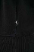 Бавовняна кофта BOSS чоловіча колір чорний з капюшоном з принтом (3353951)