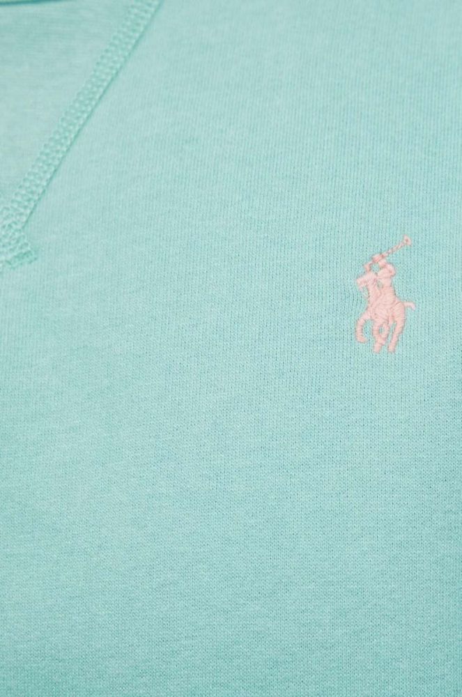 Кофта Polo Ralph Lauren чоловіча колір зелений однотонна фото 5