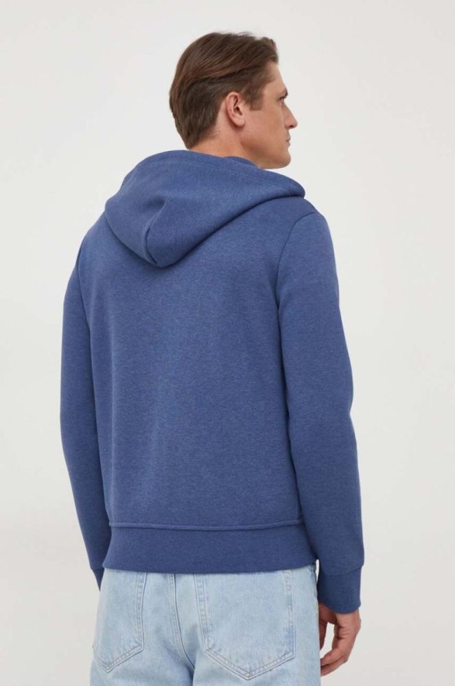 Кофта Polo Ralph Lauren чоловіча з капюшоном однотонна колір блакитний (3686904) фото 3
