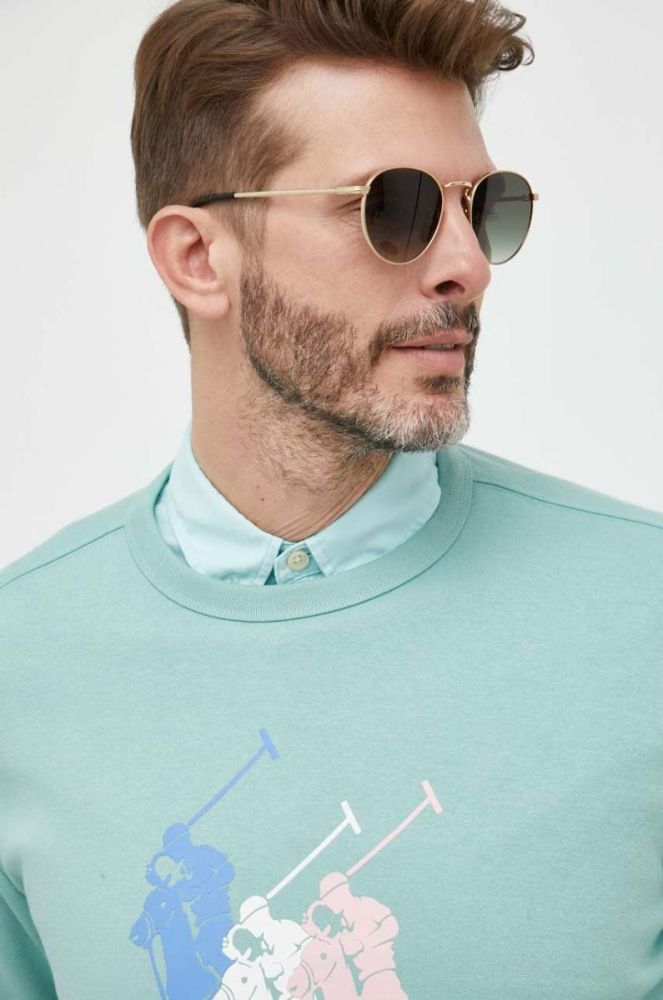Кофта Polo Ralph Lauren чоловіча колір зелений з принтом (3259811) фото 4
