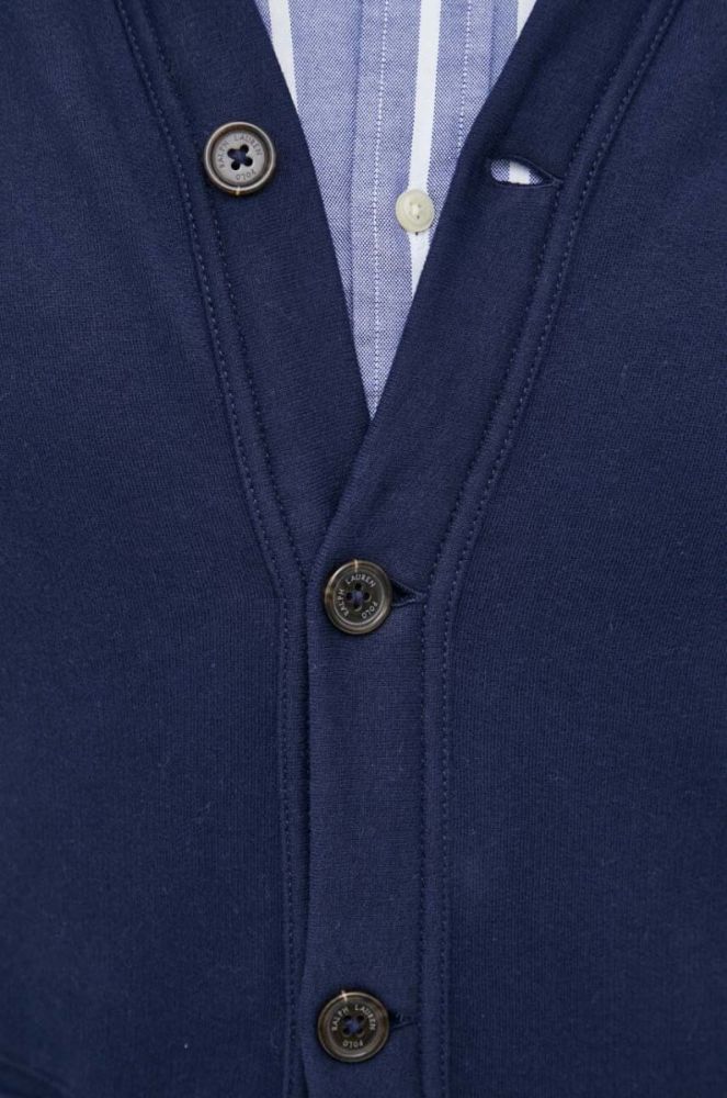 Кофта Polo Ralph Lauren чоловіча колір синій однотонна (3272196) фото 5