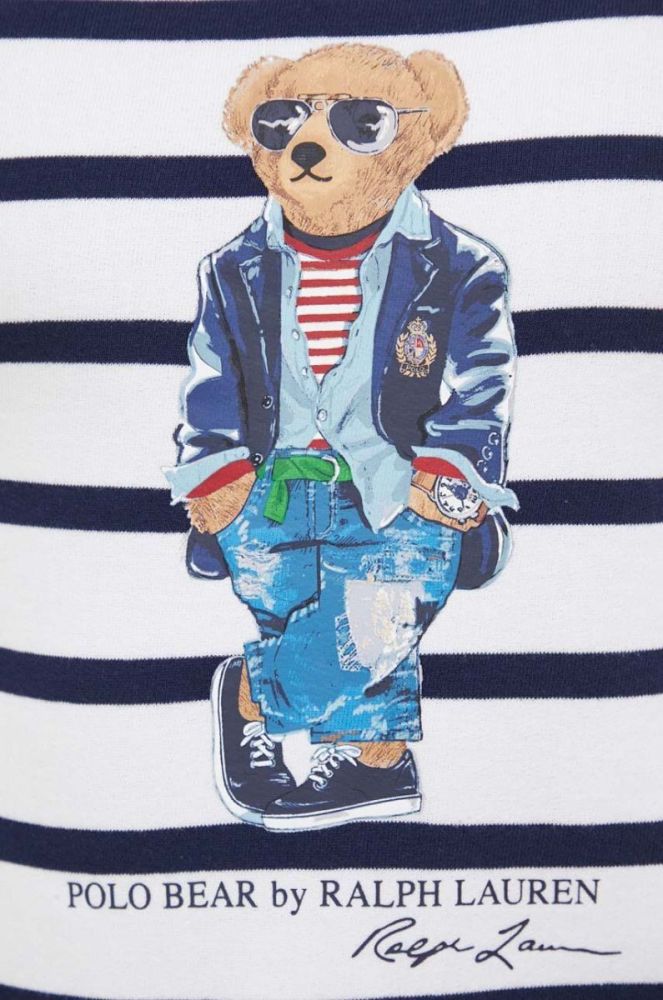 Кофта Polo Ralph Lauren чоловіча колір білий з принтом (3259827) фото 5