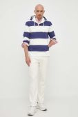 Кофта Polo Ralph Lauren чоловіча колір синій з капюшоном візерунок (3259831)