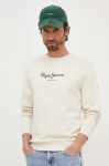 Бавовняна кофта Pepe Jeans чоловіча колір бежевий з принтом (3299121) Бавовняна кофта Pepe Jeans чоловіча колір бежевий з принтом (3299121)