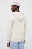 Бавовняна кофта Pepe Jeans Edward чоловіча колір бежевий з капюшоном з принтом