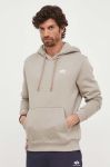 Кофта Alpha Industries чоловіча колір бежевий з капюшоном з принтом Кофта Alpha Industries чоловіча колір бежевий з капюшоном з принтом