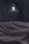 Флісова кофта DC колір чорний однотонна