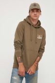 Кофта Billabong чоловіча колір зелений з капюшоном з принтом (3458288)