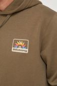 Кофта Billabong чоловіча колір зелений з капюшоном з принтом (3458288)